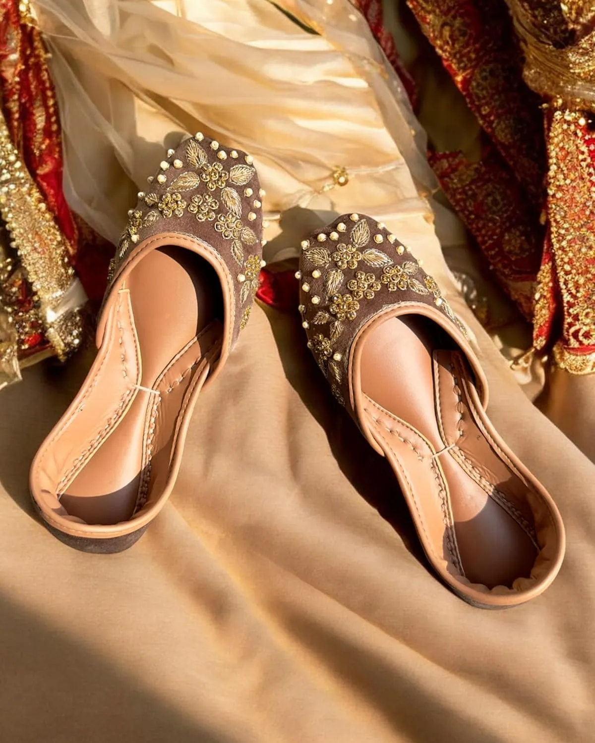 Women's Wedding Khussa Indian Wedding Jutti Punjabi Juti Mojari