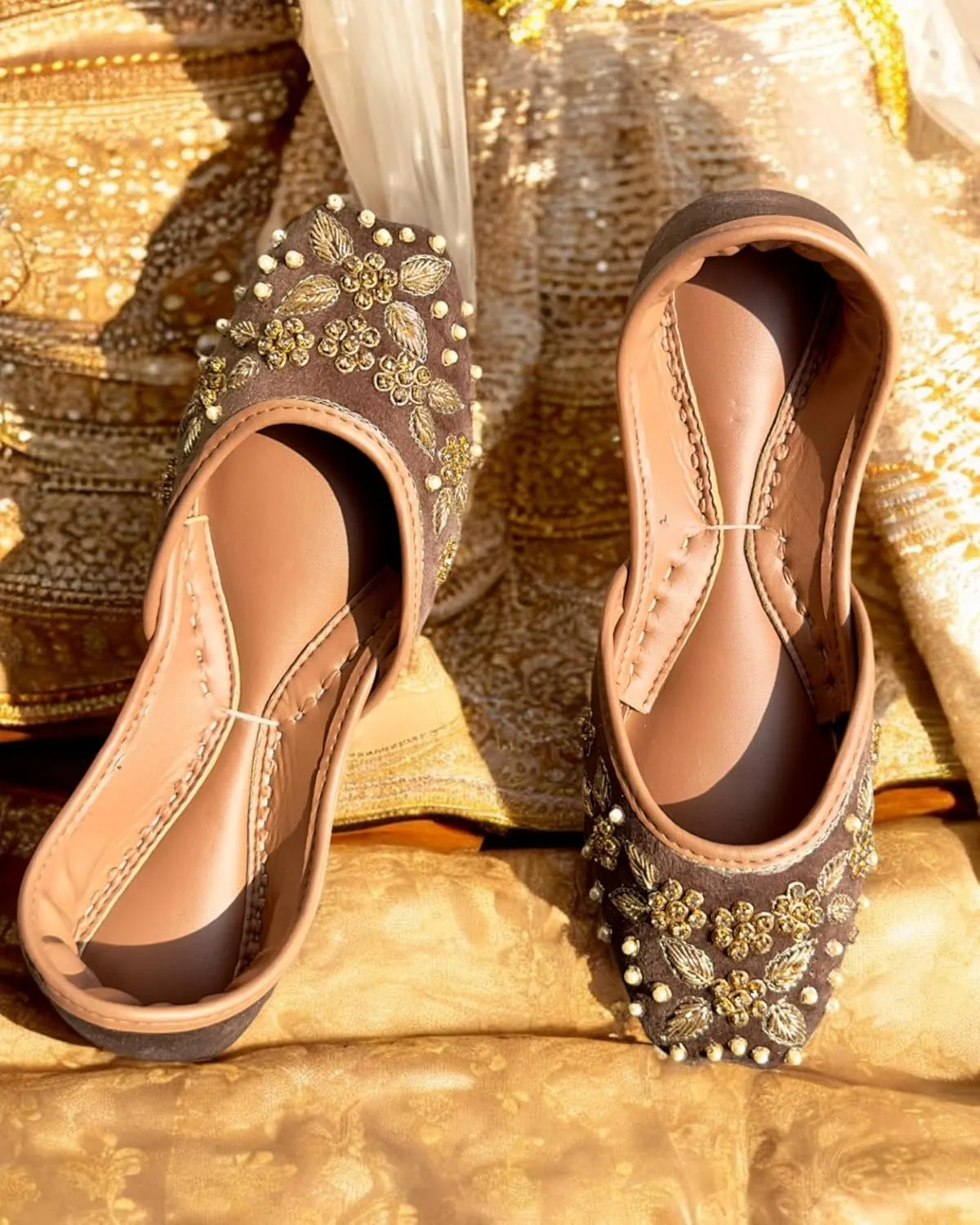 Women's Wedding Khussa Indian Wedding Jutti Punjabi Juti Mojari