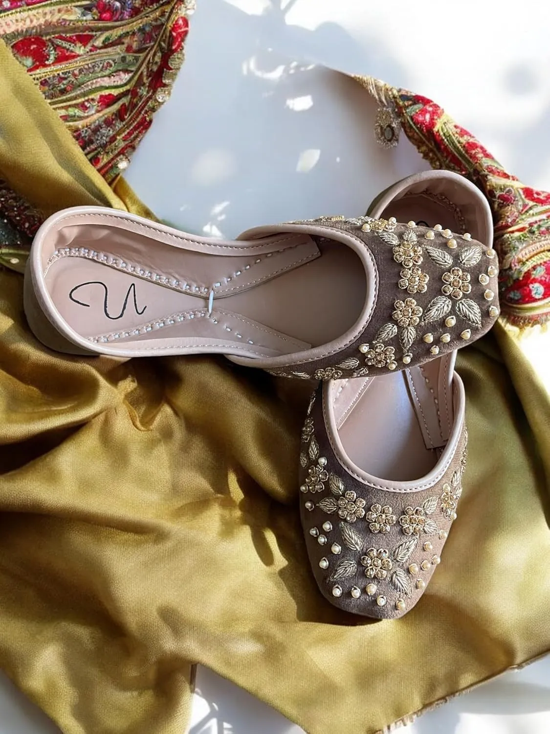 Women's Wedding Khussa Indian Wedding Jutti Punjabi Juti Mojari