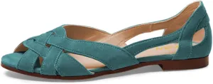 YDN Women Braid Pumps Cutout Sandals Slip On Flats Chunky Low Heels Peep Toe Party Dressy Prom Size 4-16 US